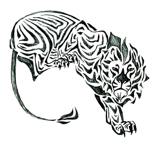 tribal tiger tattoos. lion tattoo design. lion