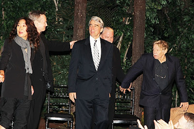 sandra oh on stage with sam waterston and jerry stiller in romeo and juliet