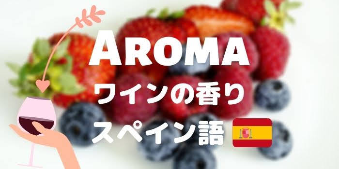 AROMAワインの香りスペイン語表示とベリー系の画像