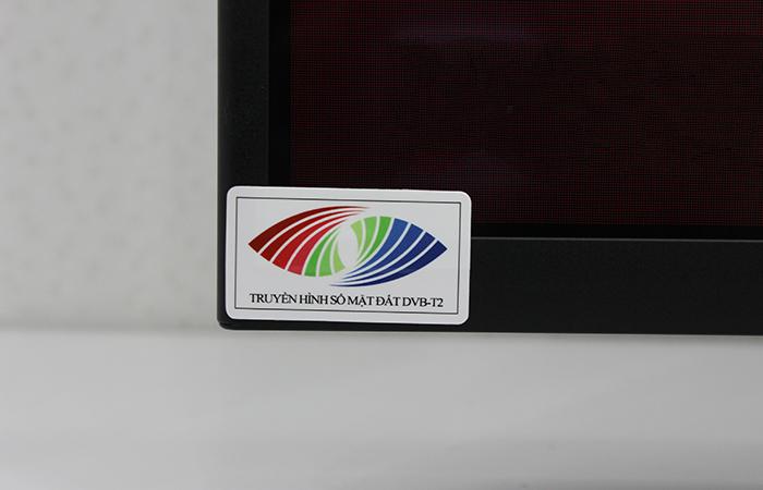 Biểu tượng DVB-T2 trên màn hình tivi