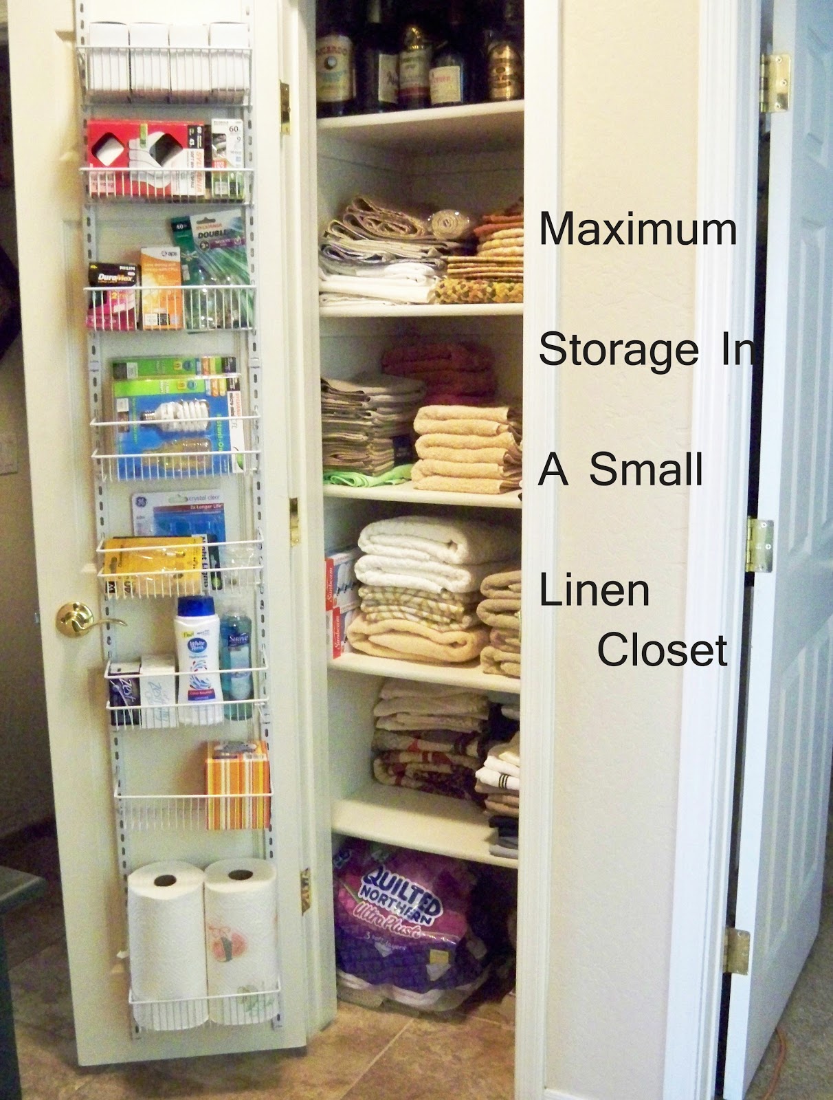 A Stroll Thru Life Maximum Storage In A Small  Linen  Closet 