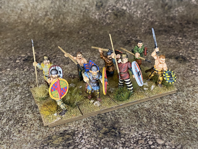 28mm Punic Wars Gallic Warband for Hail Caesar and Warhammer Ancients from Foundry, A&A, Renegade, Gripping Beast, and Black Tree Miniatures