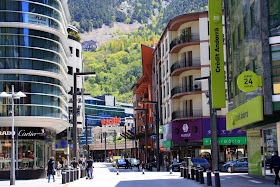Meritxell avenue in Andorra La Vella
