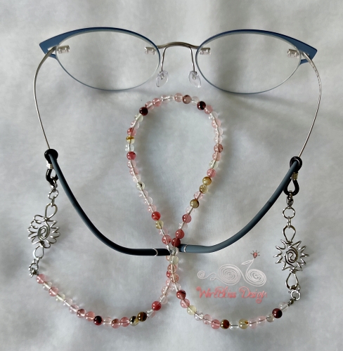 Watermelon Eyeglasses Strap with Wire Wrapped Bunga Terung