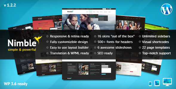 Nimble — Multipurpose Retina Ready WordPress Theme - Corporate WordPress