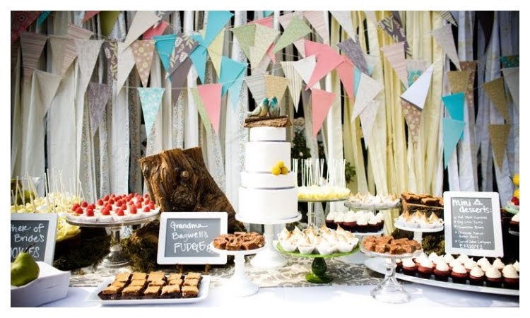 And just like this dessert buffet she created for Martha Stewart Weddings 