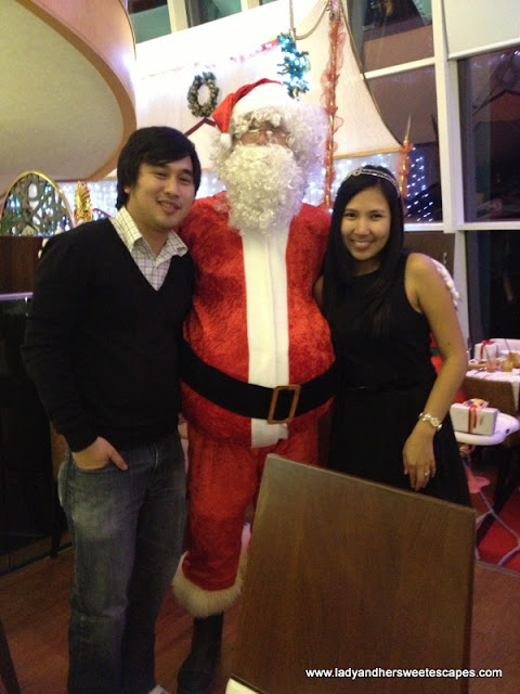 Ed and Lady with Santa