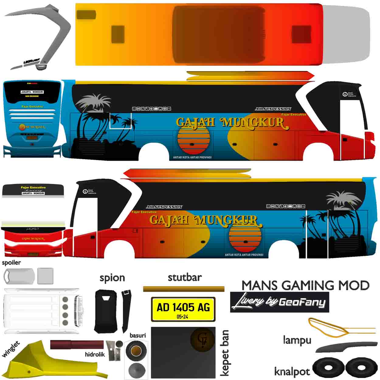 livery srikandi shd rombak sr1