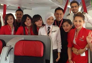 Noor Hafizah, Pilot Cantik AirAsia Yang Berjilbab