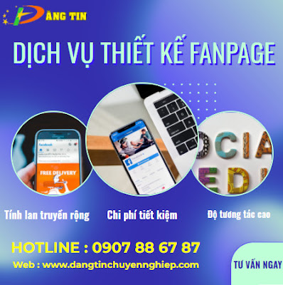 Dịch vụ thiết kế fanpage bán hàng chuẩn seo trên toàn quốc