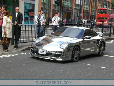  turbo spotted in london this week this car is from UAE Sharjah city