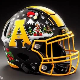 Appalachian State Mountaineers Christmas Helmets