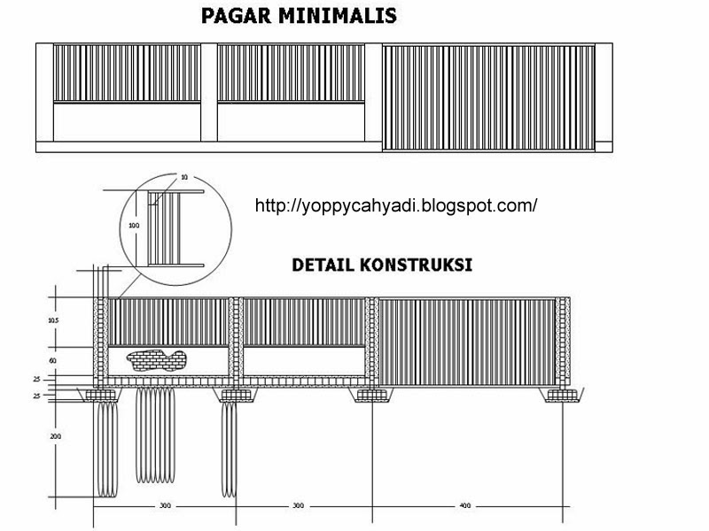 AMANG INTERIOR DESIGN Pagar  Minimalis 