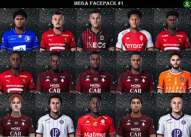 Mega Facepack #1 2023 For eFootball PES 2021