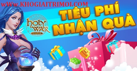 Sự kiện đổi thưởng nhận quà trong game Holy War