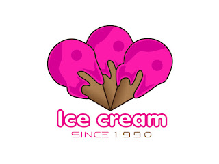 Ice Cream Logo Vector Illustrator Design