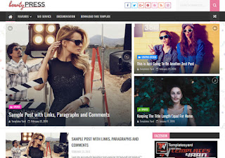 Beauty Press Blogger Template
