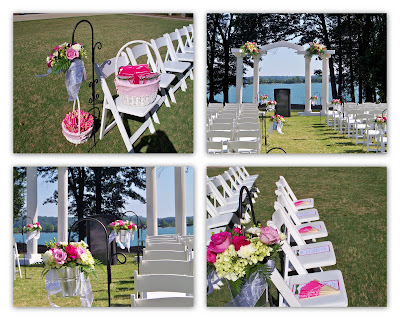 White Garden Furniture on Of Flowers Guests Were Seated In White Wooden Garden Chairs