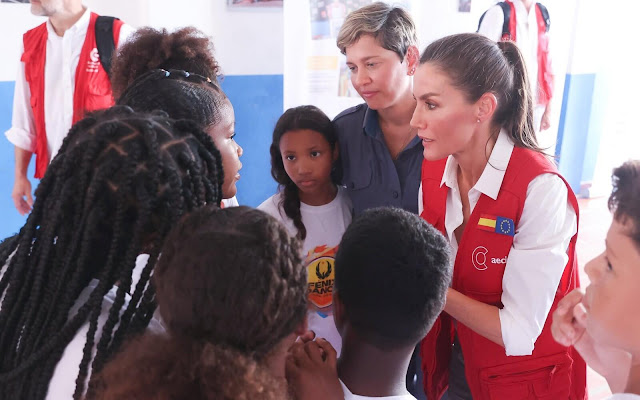 Queen Letizia of Spain and First Lady of the Republic of Colombia, Veronica Alcocer visited the Villahermosa