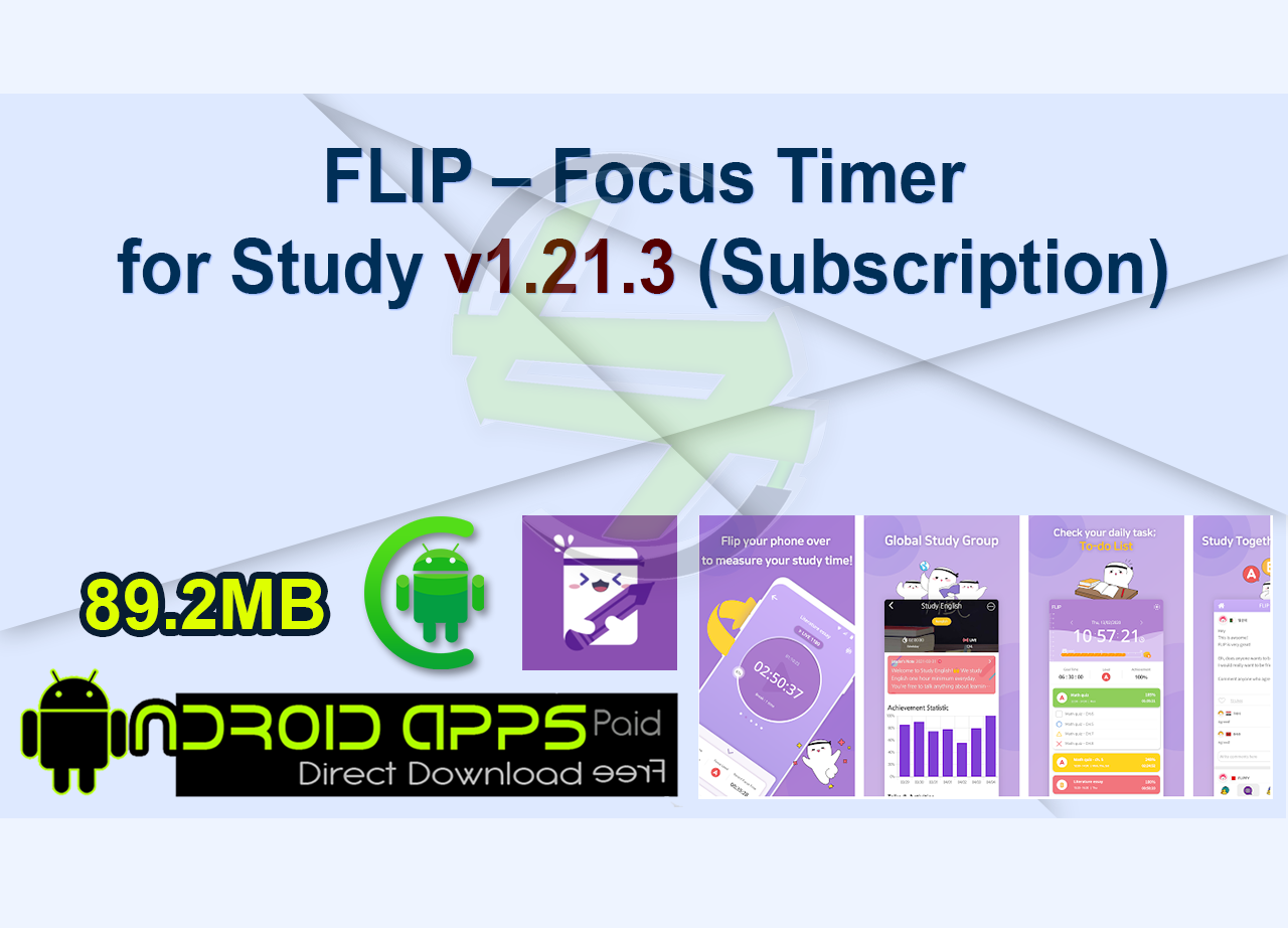 FLIP – Focus Timer for Study v1.21.3 (Subscription)