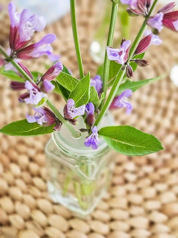 spice jar shaker top holds flowers