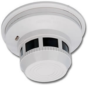 Smoke detector side hidden camera