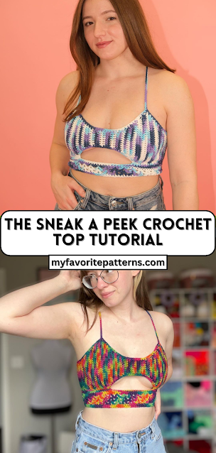 The Sneak a Peek Crochet Top Tutorial