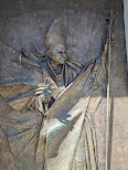 Detail of entrance to the Monumento al redentore on Monte Guglielmo, Brescia Italy