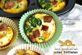 Customize this easy mini frittatas recipe any way you'd like! Try bacon or other veggies, too! From Diary of a Semi-Health Nut for Anyonita-nibbles.co.uk