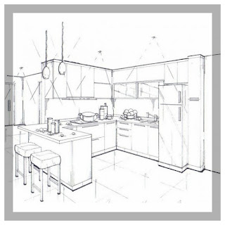 sketsa kitchen set