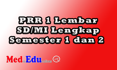 RPP 1 Lembar SD/MI lengap mudah di unduh / download