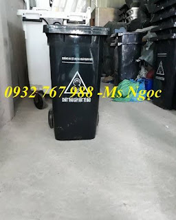 thùng đựng rác 240 lít màu đen