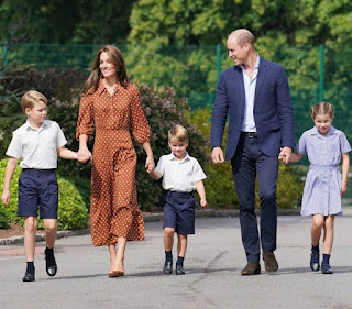 Duke and Duchess of Cambridge at Lambrook School