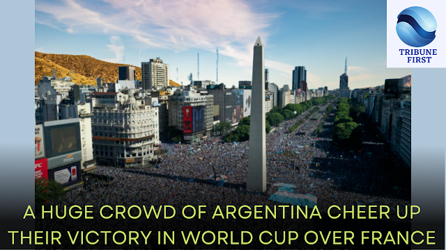 Argentina fans celebrate World Cup victory over France