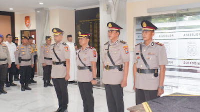 Mutasi di Polresta Sidoarjo, Kasat Intelkam dan Kapolsek Prambon Berganti