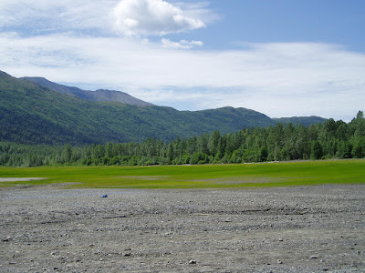 Eklutna Lake near Anchorage, AK photo by J. Chamberlain July 2006