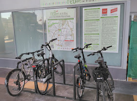 Nuevos aparcabicis programa reB en Plaza de Castilla y Plaza Elíptica