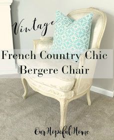 vintage bergere chair French