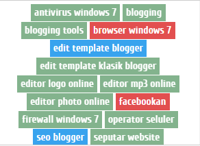 membuat label cloud berwarna di blogger