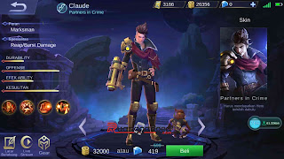 Hero Baru Claude, Story, Skill dan Tanggal Rilis ke Server Global Mobile Legends