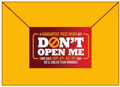 Pizza Hut Canada's "Don't Open Me" envelope.