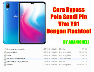 Cara Bypass Pola Sandi Pin Vivo Y91 Dengan Flashtool