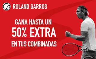 sportium Roland Garros 2017: Extra en Combinadas