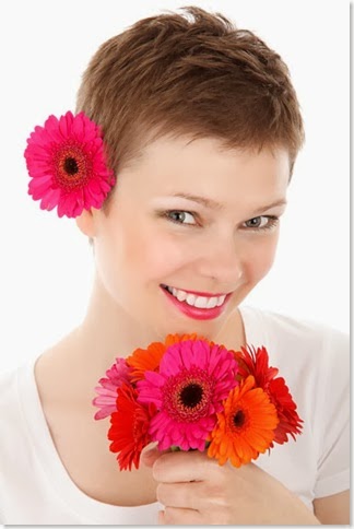 flowers in hair