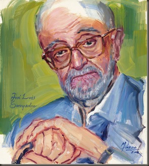 José Luís Sampedro, óleo-papel