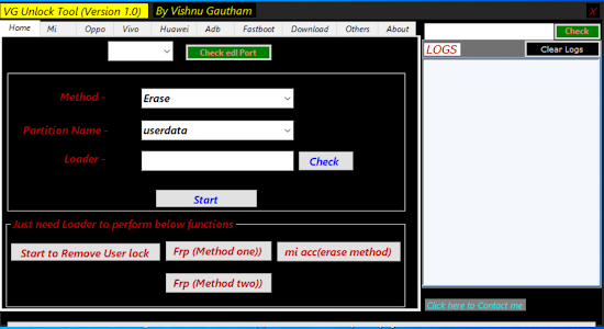 VG Unlock Tool V1.0