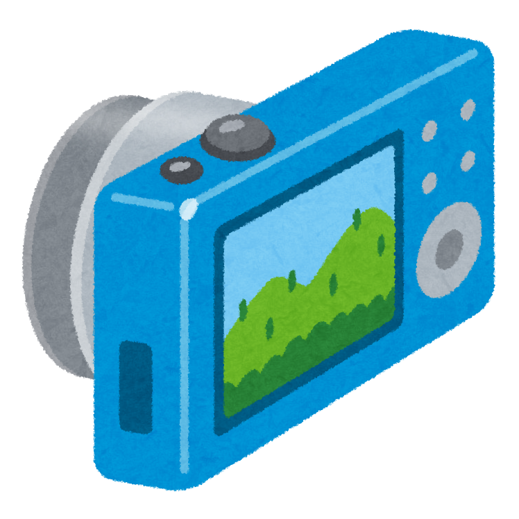 無料イラスト かわいいフリー素材集 デジタルカメラのイラスト