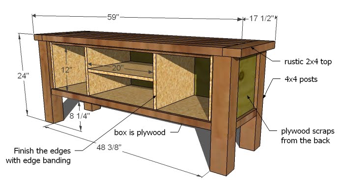  Tryde Media Console | Free and Easy DIY Project and Furniture Plans