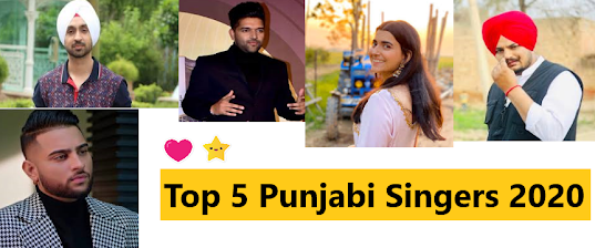 Top 5 popular Punjabi singers in  2020