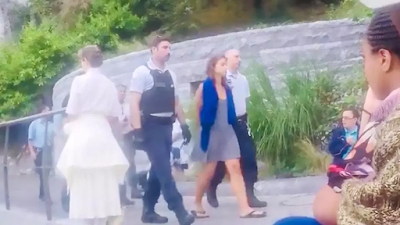 THIS CROSSES THE LINE: FEMALE ARTIST STRIPS NAKED AT SACRED CATHOLIC SITE, LOURDES IN FRONT OF SHOCKED BELIEVERS [PHOTOS]